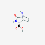 Structure of METHYL (2R)-4-OXO-3,8-DIAZABICYCLO[3.2.1]OCTANE-2-CARBOXYLATE