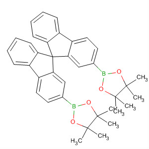 Structure of 1,3,2-Dioxaborolane,2,2'-(9,9'-spirobi[9H-fluorene]-2,2'-diyl)bis[4,4,5,5-tetramethyl-