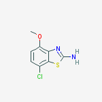 Structure of 2-Benzothiazolamine, 7-chloro-4-methoxy-