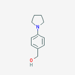 Structure of [4-(1-PYRROLIDINYL)PHENYL]METHANOL