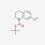 TERT-BUTYL 7-HYDROXY-3,4-DIHYDROQUINOLINE-1(2H)-CARBOXYLATE结构式