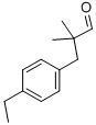 α,α-二甲基-2-乙基苯丙醛结构式