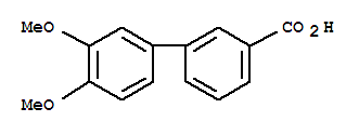 Structure of 3,4-DIMETHOXYBIPHENYL-3-CARBOXYLIC ACID