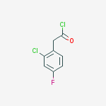 Structure of (2-CHLORO-4-FLUORO-PHENYL)-ACETYL CHLORIDE