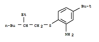 Structure of 5-(1,1-Dimethylethyl)-2-[(2-ethylhexyl)thio]benzenamine