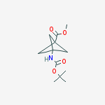 Structure of 3-(Boc-amino)-bicyclo[1.1.1]pentane-1-carboxylic acid, methyl ester