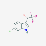 1-(6-Chloro-1H-indol-3-yl)-2,2,2-trifluoro-ethanone结构式