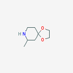 Structure of 1,4-Dioxa-8-azaspiro[4.5]decane, 7-methyl-