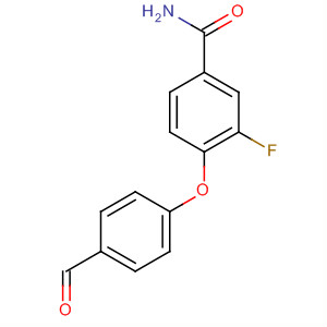 Structure of Benzamide, 3-fluoro-4-(4-formylphenoxy)-
