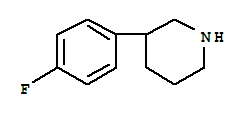 Structure of Piperidine, 3-(4-fluorophenyl)-