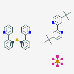 Structure of (4,4'-DI-T-BUTYL-2,2'-BIPYRIDINE)BIS[2-(2-PYRIDINYL-KN)PHENYL-KC]IRIDIUM(III) HEXAFLUOROPHOSPHATE, 99%
