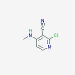 2-CHLORO-4-(METHYLAMINO)NICOTINONITRILE结构式