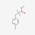 Structure of 4-Fluoro-a,a-dimethylbenzenepropanoic acid