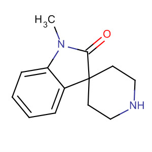 Structure of Spiro[3H-indole-3,4'-piperidin]-2(1H)-one, 1-methyl-