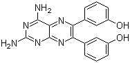 Structure of 3,3'-(2,4-Diamino-6,7-pteridinediyl)bisphenol