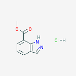 Structure of Methyl 1H-indazole-7-carboxylate hydrochloride (1:1)
