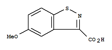 Structure of 5-Methoxybenzo[d]isothiazole-3-carboxylic acid