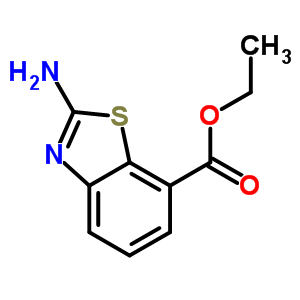 Chemical structure of ethyl 2-amino-1,3-benzothiazole-7-carboxylate