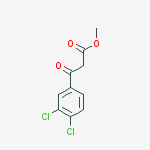3-(3,4-DICHLORO-PHENYL)-3-OXO-PROPIONIC ACID METHYL ESTER结构式