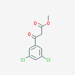 Chemical structure of 3-(3,5-DICHLORO-PHENYL)-3-OXO-PROPIONIC ACID METHYL ESTER