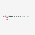 Structure of trans-Δ2-11-methyl-Dodecenoic Acid