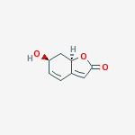 (6S,7aR)-6-hydroxy-7,7a-dihydro-1-benzofuran-2(6H)-one结构式