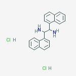 (1S,2S)-1,2-di(naphthalen-1-yl)ethane-1,2-diamine结构式