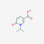 1-isopropyl-6-oxo-1,6-dihydropyridine-3-carboxylic acid结构式