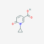 Structure of 1-CYCLOPROPYL-6-OXO-1,6-DIHYDRO-PYRIDINE-3-CARBOXYLIC ACID