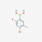 Structure of (4-Bromo-2-fluoro-5-methylphenyl)boronic acid