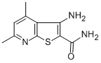 Structure of 3-AMINO-4,6-DIMETHYLTHIENO[2,3-B]PYRIDINE-2-CARBOXAMIDE