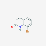 Structure of 2(1H)-Quinolinone, 8-broMo-3,4-dihydro-