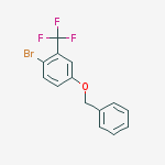 Structure of 1-bromo-4-phenylmethoxy-2-(trifluoromethyl)benzene