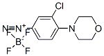 Structure of 3-chloro-4-(morpholino)benzenediazonium tetrafluoroborate