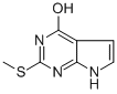 Structure of 2-METHYLSULFANYL-7H-PYRROLO[2,3-D]PYRIMIDIN-4-OL