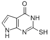 2-巯基-3H-吡咯并[2,3-D]嘧啶-4(7H)-酮结构式