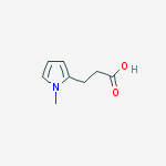 3-(1-METHYL-1H-PYRROL-2-YL)PROPANOIC ACID结构式
