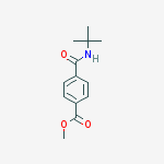 N-t-Butyl 4-(methoxycarbony)benzamide结构式