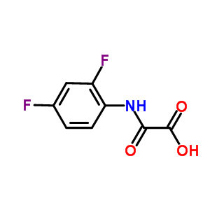 Structure of [(2,4-difluorophenyl)amino](oxo)acetic acid