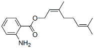 (Z)-3,7-dimethylocta-2,6-dienyl anthranilate结构式