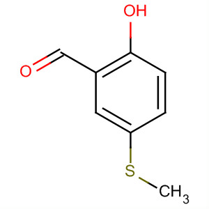 Structure of Benzaldehyde, 2-hydroxy-5-(methylthio)-