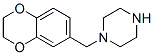 Structure of 1-((2,3-Dihydrobenzo[b][1,4]dioxin-6-yl)Methyl)piperazine