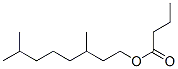 Structure of 3,7-dimethyloctyl butyrate
