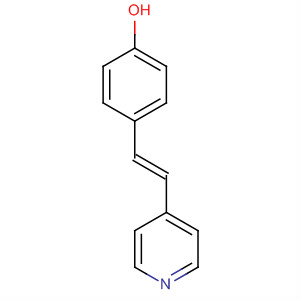 (E)-4-(4-Hydroxystyryl)pyridine 的化学结构式