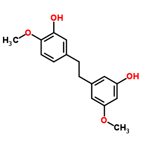 Structure of 5-[2-(3-hydroxy-5-methoxyphenyl)ethyl]-2-methoxyphenol
