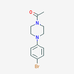 Structure of 1-(4-(4-Bromophenyl)piperazin-1-yl)ethanone