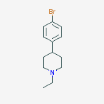 Structure of 4-(4-Bromo-phenyl)-1-ethyl-piperidine