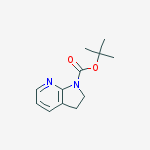 Structure of tert-butyl 2,3-dihydropyrrolo[2,3-b]pyridine-1-carboxylate