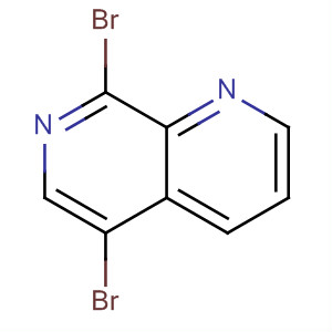 Structure of 1,7-Naphthyridine, 5,8-dibromo-