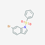 6-Bromo-1-(phenylsulfonyl)-1H-indole结构式